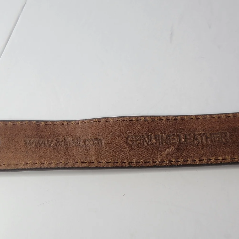 Wester Leather 3D Longhorn Buckle Belt